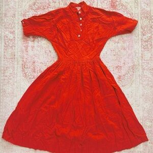Bloomfield, Woman’s 1950s Elegant Red Women's Dress